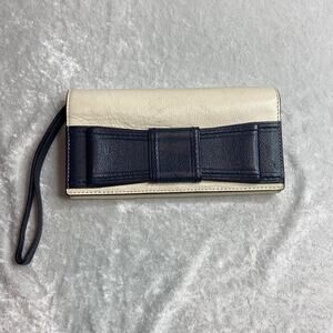 Kate Spade New York Wallet Pink and Navy with Wristlet